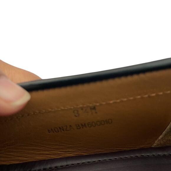 Bruno Magli Monza Men's Leather Slip On Drivers Black Size 8.5 Medium - Picture 6 of 7